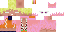 Minecraft skin texture, 64x32 legacy pixels