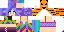 Minecraft skin texture, 64x32 legacy pixels