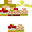 Minecraft skin texture, 64x64 pixels