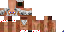 Minecraft skin texture, 64x32 legacy pixels