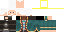 Minecraft skin texture, 64x32 legacy pixels