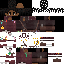 Minecraft skin texture, 64x64 pixels