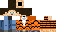 Minecraft skin texture, 64x32 legacy pixels
