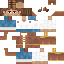 Minecraft skin texture, 64x64 pixels