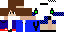 Minecraft skin texture, 64x32 legacy pixels