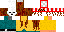 Minecraft skin texture, 64x32 legacy pixels