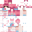 Minecraft skin texture, 64x64 pixels