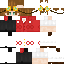 Minecraft skin texture, 64x64 pixels