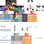 Minecraft skin texture, 64x64 pixels