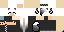 Minecraft skin texture, 64x32 legacy pixels