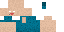 Minecraft skin texture, 64x32 legacy pixels