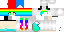 Minecraft skin texture, 64x32 legacy pixels