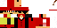 Minecraft skin texture, 64x32 legacy pixels