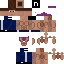 Minecraft skin texture, 64x64 pixels