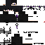 Black Minecraft skin texture, 64x64 pixels