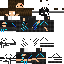 Minecraft skin texture, 64x64 pixels
