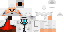 Minecraft skin texture, 64x32 legacy pixels