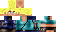 Minecraft skin texture, 64x32 legacy pixels