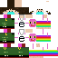 Minecraft skin texture, 64x64 pixels