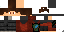 Minecraft skin texture, 64x32 legacy pixels
