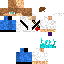 Minecraft skin texture, 64x64 pixels