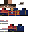 Minecraft skin texture, 64x64 pixels