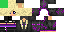 Minecraft skin texture, 64x32 legacy pixels