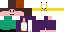 Minecraft skin texture, 64x32 legacy pixels