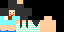 Minecraft skin texture, 64x32 legacy pixels