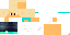 Minecraft skin texture, 64x32 legacy pixels
