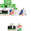 Minecraft skin texture, 64x64 pixels
