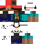 Minecraft skin texture, 64x64 pixels