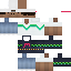 Minecraft skin texture, 64x64 pixels