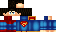 Minecraft skin texture, 64x32 legacy pixels