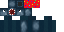 Minecraft skin texture, 64x32 legacy pixels