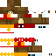Minecraft skin texture, 64x64 pixels