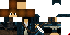 Minecraft skin texture, 64x32 legacy pixels
