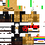 Minecraft skin texture, 64x64 pixels