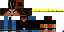 Minecraft skin texture, 64x32 legacy pixels