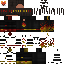 Black Minecraft skin texture, 64x64 pixels