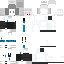 White Minecraft skin texture, 64x64 pixels