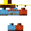 Minecraft skin texture, 64x64 pixels