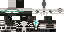 Minecraft skin texture, 64x32 legacy pixels