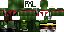 Minecraft skin texture, 64x32 legacy pixels