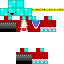 Minecraft skin texture, 64x64 pixels