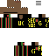 Minecraft skin texture, 64x64 pixels