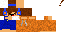 Minecraft skin texture, 64x32 legacy pixels