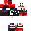 Minecraft skin texture, 64x64 pixels