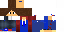 Minecraft skin texture, 64x32 legacy pixels