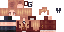 Minecraft skin texture, 64x32 legacy pixels